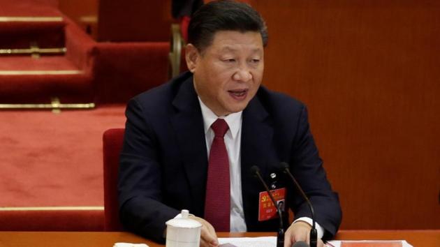 Chinese President Xi Jinping speaks during the closing session of the 19th National Congress of the Communist Party of China at the Great Hall of the People, in Beijing.(REUTERS) Chinese President Xi Jinping speaks during the closing session of the 19th National Congress of the Communist Party of China at the Great Hall of the People, in Beijing.(REUTERS)