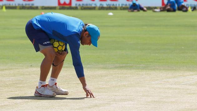 The second ODI between India and New Zealand in Pune went ahead after ICC match referee Chris Broad cleared the pitch.(BCCI)