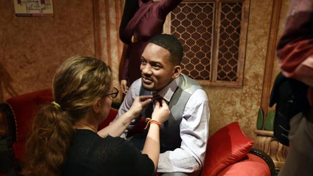 Actor Will Smith’s wax statue is also the part of the 23th Madame Tussaud Wax Museum. Each wax figure is created with the expertise of over 20 international artists. (Raj K Raj/HT PHOTO)