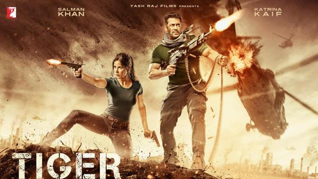Tiger Zinda Hai poster features Salman Khan and Katrina Kaif in the thick of action. Tiger Zinda Hai poster features Salman Khan and Katrina Kaif in the thick of action.