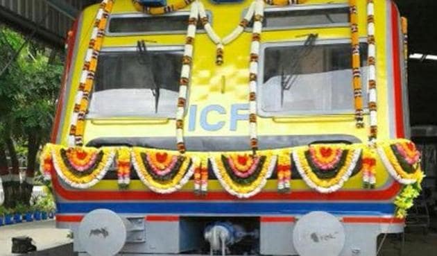 The AC local train for the city was first announced in the 2012-2013 railway budget, but it actually arrived in Mumbai only in April 2016. The AC local train for the city was first announced in the 2012-2013 railway budget, but it actually arrived in Mumbai only in April 2016.