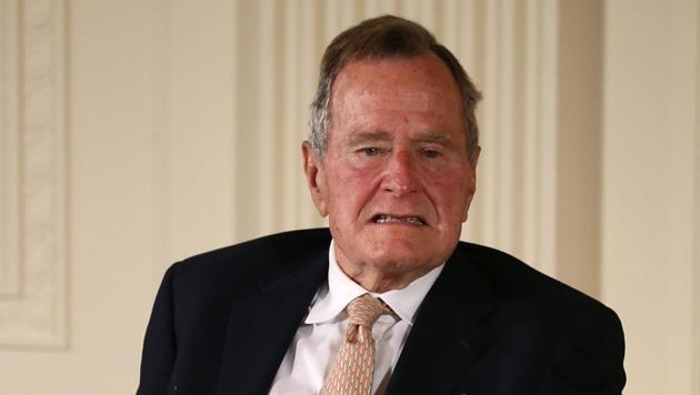 Former US President George H W Bush has been accused by another actress of groping her.(AFP file) Former US President George H W Bush has been accused by another actress of groping her.(AFP file)