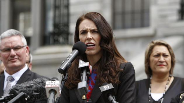 New Zealand's Prime Minister Jacinda Ardern speaks to several hundreds of well-wishers in front of the parliament on Thursday. (AP) New Zealand's Prime Minister Jacinda Ardern speaks to several hundreds of well-wishers in front of the parliament on Thursday. (AP)