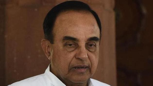 Subramanian Swamy had filed a petition seeking a court-monitored CBI investigation into the death of Sunanda Pushkar, the wife of Congress MP Shashi Tharoor, who died in 2014.(HT file photo)