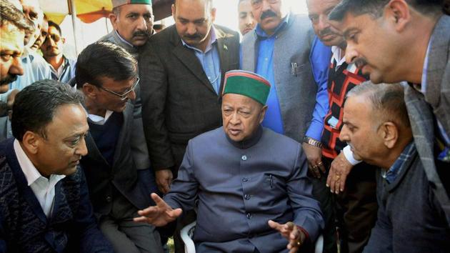 Himachal Pradesh chief minister Virbhadra Singh has alleged that the case was “a conspiracy to damage his public image in the run-up to the assembly elections”. (PTI FILE PHOTO) Himachal Pradesh chief minister Virbhadra Singh has alleged that the case was “a conspiracy to damage his public image in the run-up to the assembly elections”. (PTI FILE PHOTO)