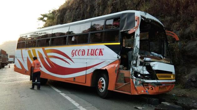 Police have booked the bus driver, Sajid Ali Qamaruddin Sheikh (32), under Sections 279 (rash driving or riding on public way) and 304 (culpable homicide not amounting to murder) of the Indian Penal Code. (HT PHOTO) Police have booked the bus driver, Sajid Ali Qamaruddin Sheikh (32), under Sections 279 (rash driving or riding on public way) and 304 (culpable homicide not amounting to murder) of the Indian Penal Code. (HT PHOTO)