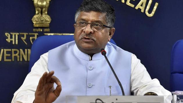 Union law minister Ravi Shankar Prasad has written to the chief justices of the country’s high courts.(PTI)