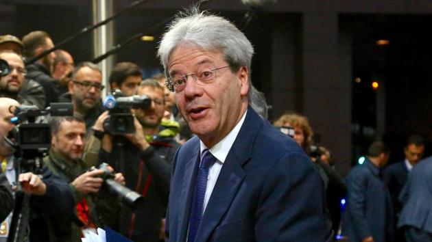 Italy’s Prime Minister Paolo Gentiloni will meet his Indian counterpart Narendra Modi in New Delhi on Monday.(AFP Photo) Italy’s Prime Minister Paolo Gentiloni will meet his Indian counterpart Narendra Modi in New Delhi on Monday.(AFP Photo)