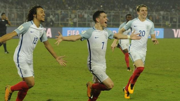 Phil Foden (no. 7) then gave his side the lead midway into the second half. (Samir Jana/HT PHOTO)