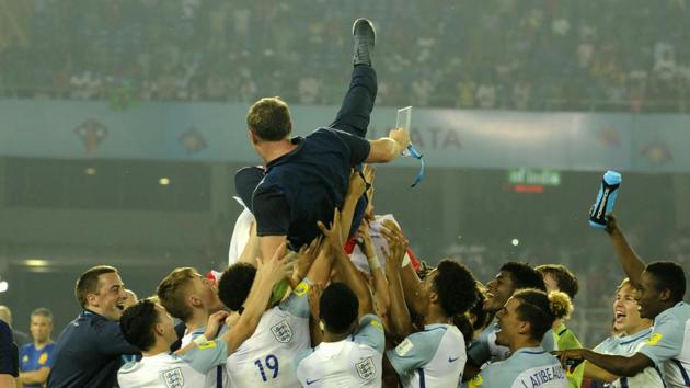 This is England’s first ever World Cup title in the U-17 age group. (Samir Jana/HT PHOTO)