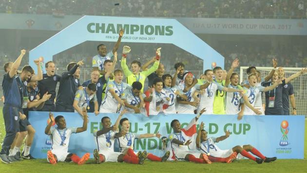 England now hold the World Cup titles in both the U-17 and U-20 age groups. (Samir Jana/HT PHOTO)