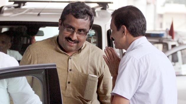 BJP general secretary Ram Madhav blamed former Congress governments for the crisis in Kashmir.(HT FILE PHOTO)