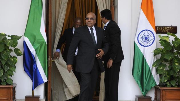 South African president Jacob Zuma in New Delhi, 2015(Hindustan Times)