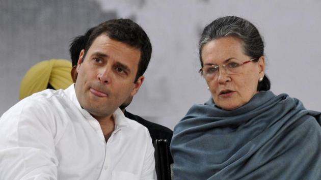Congress president Sonia Gandhi with Rahul Gandhi in New Delhi. (Mohd Zakir/HT File Photo) Congress president Sonia Gandhi with Rahul Gandhi in New Delhi. (Mohd Zakir/HT File Photo)