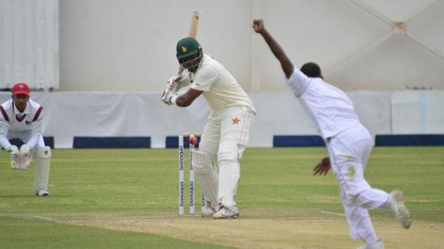 Hamilton Masakadza scored his fifth Test century as Zimbabwe ended Day 1 of the second Test on 169-4. (Twitter: ZImCricketv) Hamilton Masakadza scored his fifth Test century as Zimbabwe ended Day 1 of the second Test on 169-4. (Twitter: ZImCricketv)