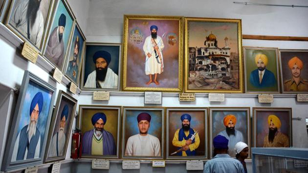 A view of the Central Sikh Museum at the Golden Temple in Amritsar.(HT Photo)