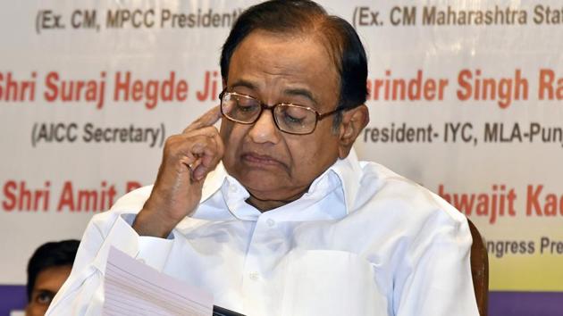 Former Union home minister and senior Congress leader P Chidambaram at an interactive session on GST and demonetisation at the Bhaidas Auditorium in Mumbai on Saturday. (Shashi S Kashya/ HT Photo) Former Union home minister and senior Congress leader P Chidambaram at an interactive session on GST and demonetisation at the Bhaidas Auditorium in Mumbai on Saturday. (Shashi S Kashya/ HT Photo)