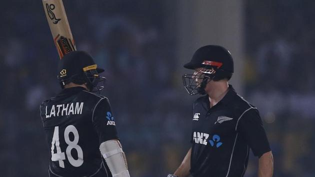 Tom Latham played yet another valuable innings, scoring 65 off 52 balls. But his run out dismissal was the beginning of the end for the Black Caps. (AP)