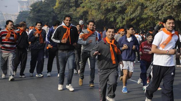 With the marathon Run for Unity open to all, it is anticipated that there will be significant rush on the roads. (HT File) With the marathon Run for Unity open to all, it is anticipated that there will be significant rush on the roads. (HT File)