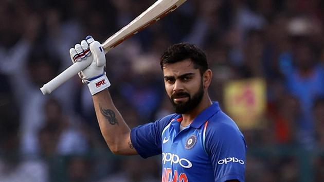 Virat Kohli slammed his 32nd ODI century and in the process, he created a new world record as he went past 9000 runs in just his 194th innings, making him the fastest batsman to achieve this feat. (AP) Virat Kohli slammed his 32nd ODI century and in the process, he created a new world record as he went past 9000 runs in just his 194th innings, making him the fastest batsman to achieve this feat. (AP)