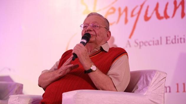 Ruskin Bond during a session at the Penguin Fever in New Delhi. (Penguin Random House) Ruskin Bond during a session at the Penguin Fever in New Delhi. (Penguin Random House)