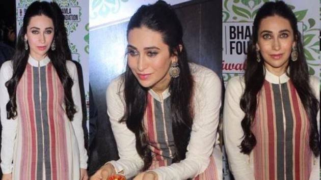 Karisma Kapoor’s Instagram is rife with pearly hits and she’s pretty much nailed white outfits every time.(Instagram)