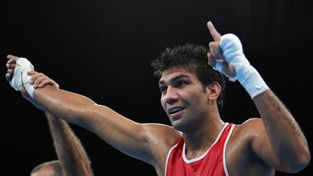 IManoj Kumar defeated Duryodhan Singh in the final of 69kg category at the National Boxing Championship. (AFP/Getty Images) IManoj Kumar defeated Duryodhan Singh in the final of 69kg category at the National Boxing Championship. (AFP/Getty Images)