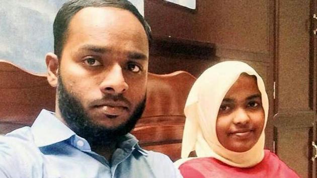 Twenty-four-year-old Hadiya married a Muslim man, Shefin Jehan, last December. Her father, however, moved court, saying she was ‘indoctrinated’ in a case of ‘love jihad’. (HT File Photo)