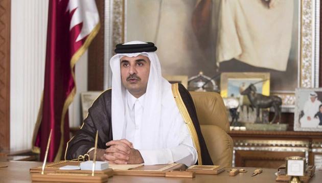 Emir of Qatar Sheikh Tamim bin Hamad Al Thani talks in his first televised speech since the dispute between Qatar and three Gulf countries and Egypt, in Doha, Qatar. (AP File Photo) Emir of Qatar Sheikh Tamim bin Hamad Al Thani talks in his first televised speech since the dispute between Qatar and three Gulf countries and Egypt, in Doha, Qatar. (AP File Photo)