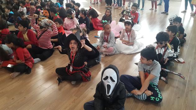 Several schools in Gurgaon have been holding events in the run-up to Halloween. (HT PHOTO) Several schools in Gurgaon have been holding events in the run-up to Halloween. (HT PHOTO)
