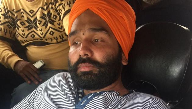 Amarjot Singh, son of ex-akali MLA Gurbachan Singh Babbehali (HT Photo) Amarjot Singh, son of ex-akali MLA Gurbachan Singh Babbehali (HT Photo)