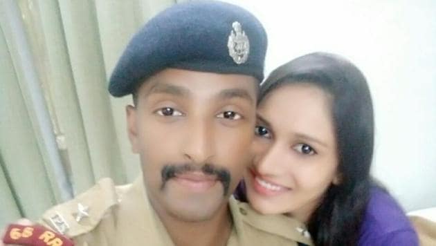 IPS officer Safeer Karim with his wife Joicy Joyce.(Photo courtesy: Safeer Karim’s Facebook page)