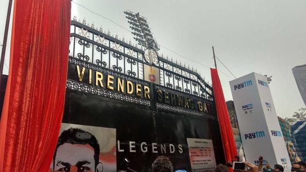 Virender Sehwag thanked the DDCA and said this will motivate younger players. (HT Photo)