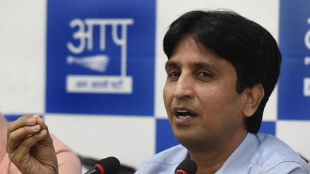 Kumar Vishwas, who is known for his oratory skills, has not been allotted a slot to speak at the council meet according to the agenda shared among the members. He had, in fact, anchored the last four such meets.(Mohd Zakir/HT PHOTO) Kumar Vishwas, who is known for his oratory skills, has not been allotted a slot to speak at the council meet according to the agenda shared among the members. He had, in fact, anchored the last four such meets.(Mohd Zakir/HT PHOTO)