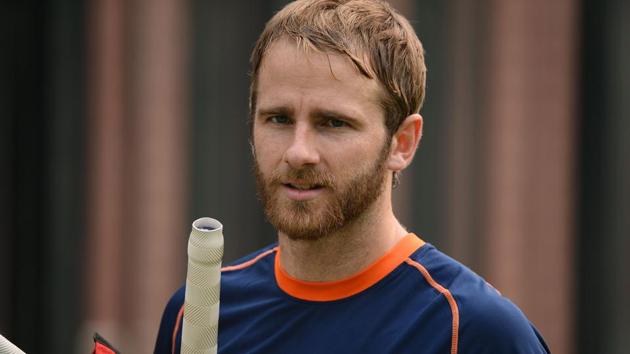 New Zealand team captain Kane Williamson arrives for a batting session. (AFP)