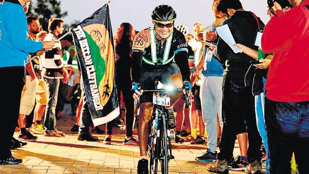 The flag-off of the fourth edition of Deccan Cliffhanger from Pune in 2016. (HT PHOTO) The flag-off of the fourth edition of Deccan Cliffhanger from Pune in 2016. (HT PHOTO)