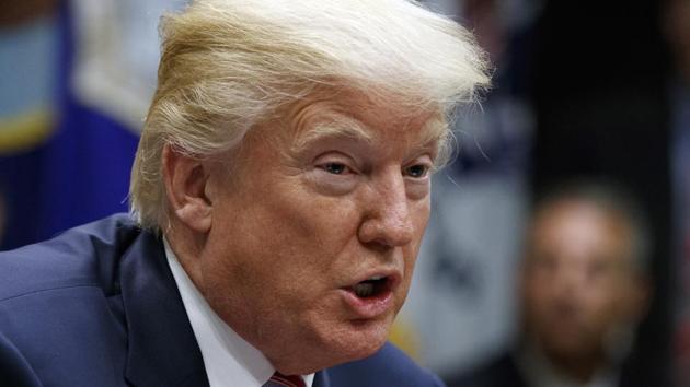President Donald Trump speaking during a meeting in the Roosevelt Room of the White House in Washington. Trump is calling for “merit-based immigration” following the truck attack in New York City that killed eight people and injured 11. Trump tweeted on Wednesday that the driver in the attack “came into our country through what is called the ‘Diversity Visa Lottery Program,’ a Chuck Schumer beauty.” (AP File Photo) President Donald Trump speaking during a meeting in the Roosevelt Room of the White House in Washington. Trump is calling for “merit-based immigration” following the truck attack in New York City that killed eight people and injured 11. Trump tweeted on Wednesday that the driver in the attack “came into our country through what is called the ‘Diversity Visa Lottery Program,’ a Chuck Schumer beauty.” (AP File Photo)
