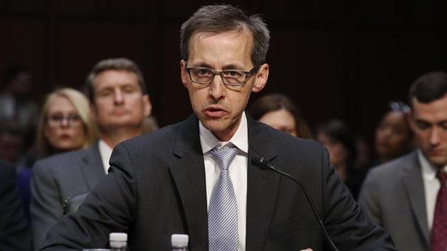 Richard Salgado, director of law enforcement and information security at Google, testifies before Senate Judiciary Crime and Terrorism Subcommittee hearing on Capitol Hill in Washington on Tuesday. (Reuters) Richard Salgado, director of law enforcement and information security at Google, testifies before Senate Judiciary Crime and Terrorism Subcommittee hearing on Capitol Hill in Washington on Tuesday. (Reuters)