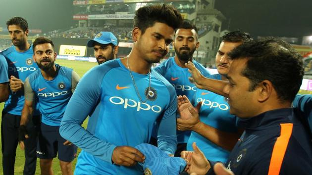 India took on New Zealand in the first Twenty20 International at the Feroz Shah Kotla and Shreyas Iyer was handed a debut for India. (BCCI) India took on New Zealand in the first Twenty20 International at the Feroz Shah Kotla and Shreyas Iyer was handed a debut for India. (BCCI)