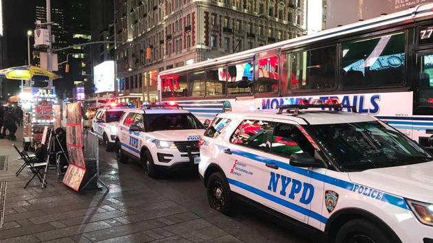 New York Police Department vehicles seen in midtown Manhattan, following a pickup truck attack , in New York, October 31 (REUTERS) New York Police Department vehicles seen in midtown Manhattan, following a pickup truck attack , in New York, October 31 (REUTERS)