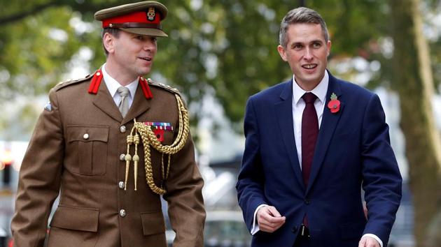 Britain's Secretary of State for Defence Gavin Williamson arrives at the Ministry of Defence, London, Britain, November 2, 2017. (REUTERS) Britain's Secretary of State for Defence Gavin Williamson arrives at the Ministry of Defence, London, Britain, November 2, 2017. (REUTERS)