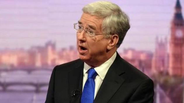 Britain’s defence secretary Michael Fallon speaks on the BBC’s Andrew Marr Show in London in April. (Reuters File Photo) Britain’s defence secretary Michael Fallon speaks on the BBC’s Andrew Marr Show in London in April. (Reuters File Photo)