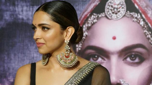 Deepika Padukone during the 3D trailer launch of her upcoming film Padmavati in Mumbai.(IANS)