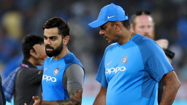 Virat Kohli (L) was instrumental in the hiring of India coach Ravi Shastri. (AFP) Virat Kohli (L) was instrumental in the hiring of India coach Ravi Shastri. (AFP)