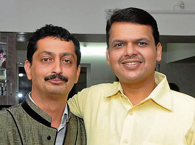 Prasenjeet Fadnavis (left) is cousin of Maharashtra chief minister Devendra Fadnavis. (HT PHOTO) Prasenjeet Fadnavis (left) is cousin of Maharashtra chief minister Devendra Fadnavis. (HT PHOTO)