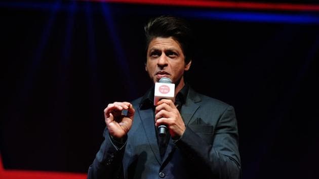 Indian Bollywood actor Shah Rukh khan speaks during the launch of the television show TED Talks India: Nayi Soch in Mumbai on October 5, 2017. (AFP) Indian Bollywood actor Shah Rukh khan speaks during the launch of the television show TED Talks India: Nayi Soch in Mumbai on October 5, 2017. (AFP)