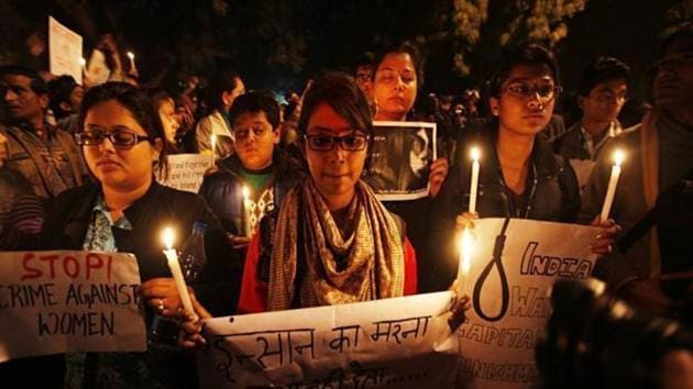 Protestors demand stringent punishment for rapists. (HT File Photo) Protestors demand stringent punishment for rapists. (HT File Photo)