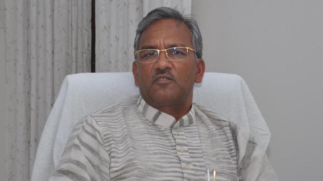 Chief minister Trivendra Singh Rawat that since his government is already reeling under a debt of Rs 45,000 crore it has decided to give soft loans to farmers at very nominal rate of interest.(HT FILE PHOTO)
