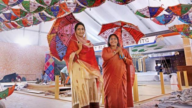 Union minister for food processing industries Harsimrat Kaur Badal with minister of state Sadhvi Niranjan Jyoti before a press conference to announce initiatives enabling ease of doing business in food processing sector ahead of World Food India 2017, in New Delhi on Wednesday (PTI) Union minister for food processing industries Harsimrat Kaur Badal with minister of state Sadhvi Niranjan Jyoti before a press conference to announce initiatives enabling ease of doing business in food processing sector ahead of World Food India 2017, in New Delhi on Wednesday (PTI)