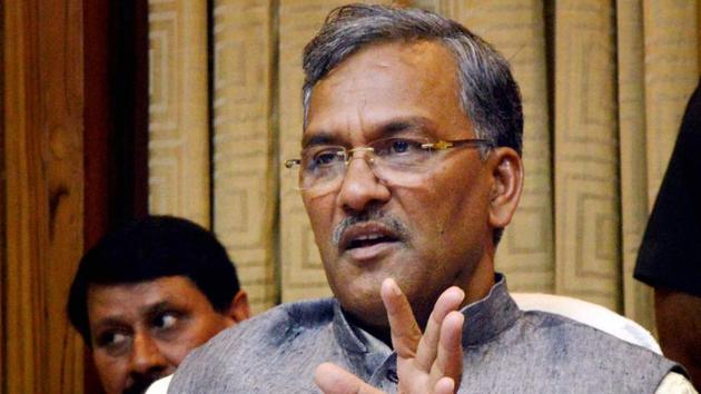 Uttarakhand chief minister Trivendra Singh Rawat addresses a press conference in New Delhi on Friday. (PTI Photo) Uttarakhand chief minister Trivendra Singh Rawat addresses a press conference in New Delhi on Friday. (PTI Photo)